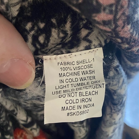 Biba women's 34 EU , 2 US 3/4 sleeve India ethnic print kurta EUC - Picture 4 of 6